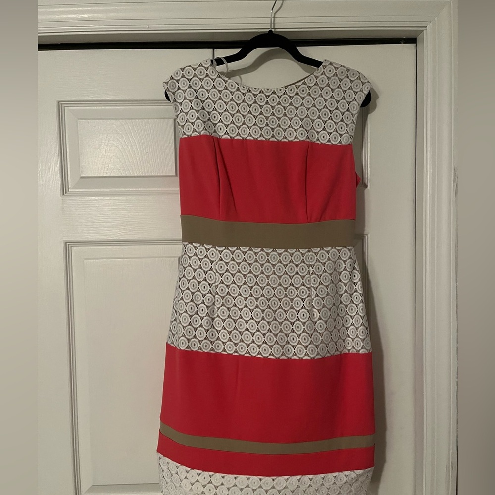 Midi color block dress